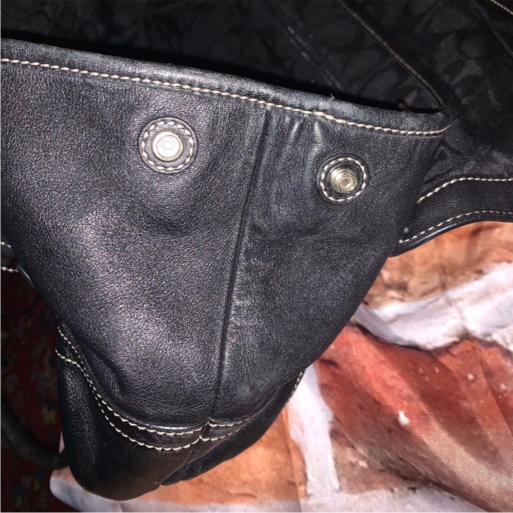 Coach Soho Hampton satchel black leather shoulder bag - Picture 8 of 8